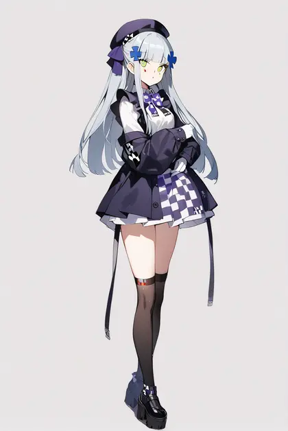 1girl, hk416 (black kitty's gift) (girls' frontline), girls' frontline