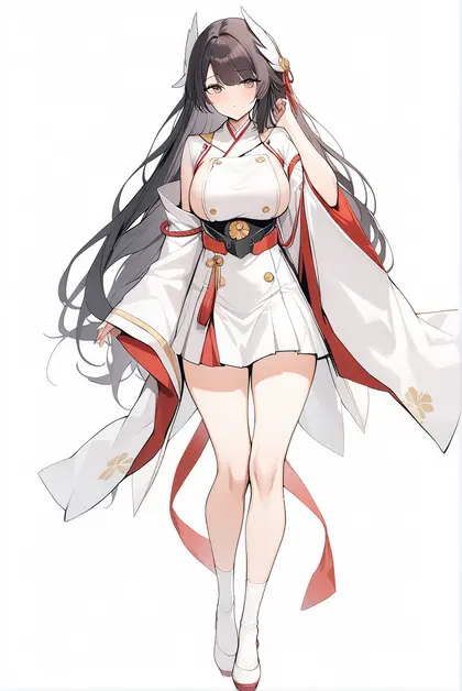 1girl, hiei (azur lane), azur lane