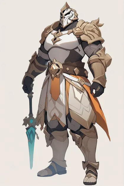 1boy, ruin guard (genshin impact), genshin impact