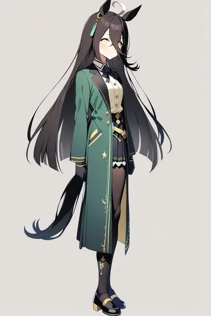 1girl, manhattan cafe (umamusume), umamusume