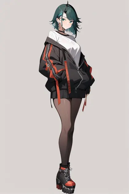 1girl, ryugasaki rene (2nd costume), nanashi inc.