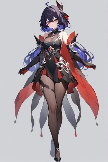 1girl, seele vollerei (starchasm nyx), honkai (series)