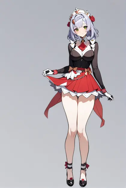 1girl, noelle (kfc) (genshin impact), genshin impact