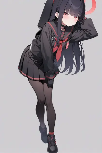 1girl, justice task force member (blue archive), blue archive