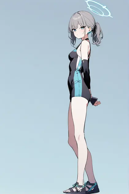 1girl, shiroko (swimsuit) (blue archive), blue archive