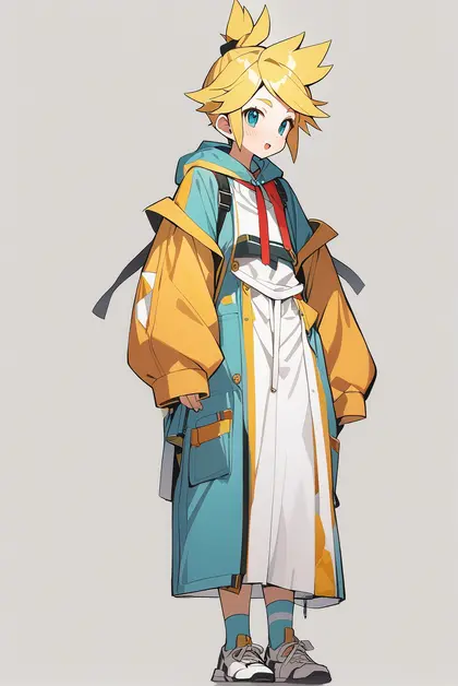 1boy, kagamine len, vocaloid