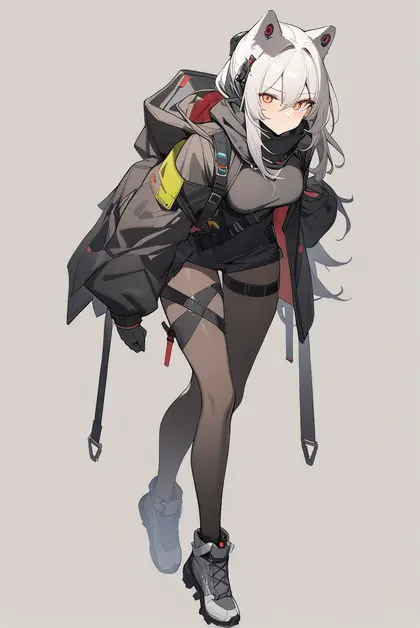 1girl, scavenger (arknights), arknights