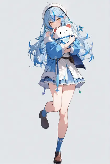 1girl, daifuku (yukihana lamy), hololive