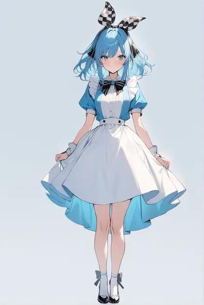 1girl, alice (alice in wonderland), alice in wonderland