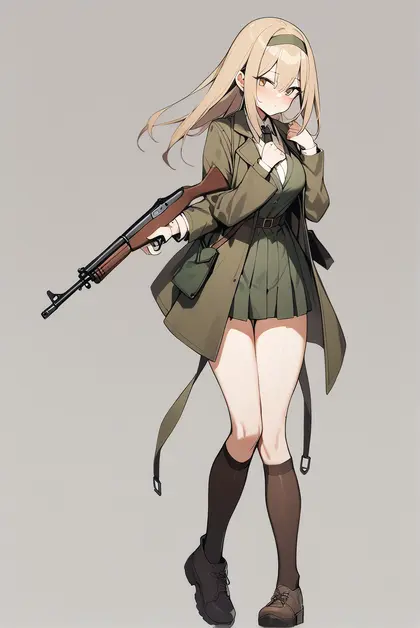 1girl, m1 garand (girls' frontline), girls' frontline