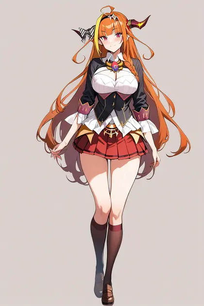 1girl, kiryu coco (1st costume), hololive