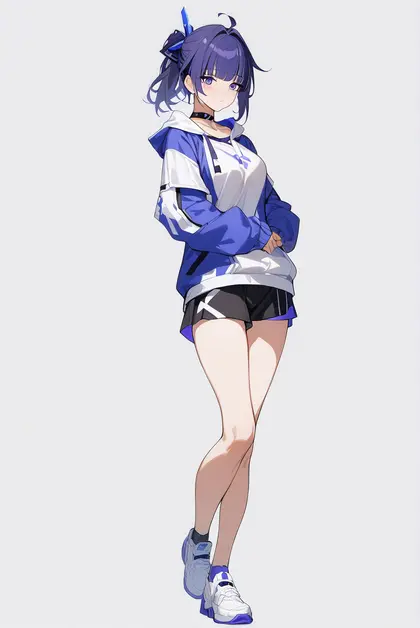1girl, raiden mei (striker fulminata), honkai (series)