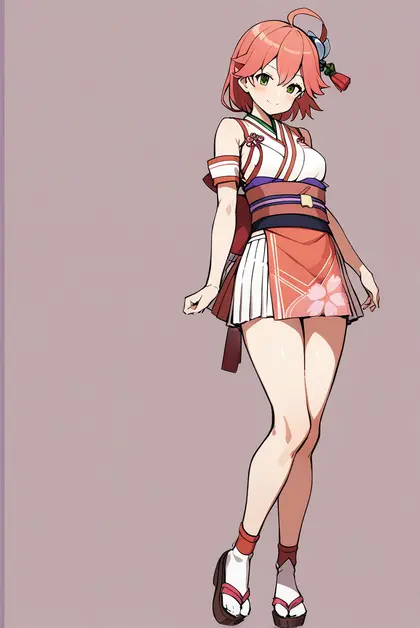 1girl, sakura miko (old design), hololive