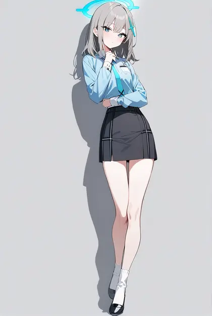 1girl, shiroko (blue archive), blue archive