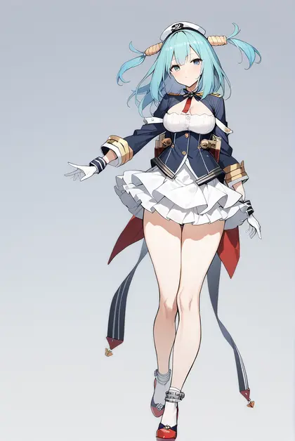 1girl, neptune (azur lane), azur lane