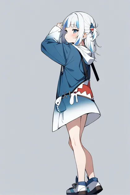 1girl, gawr gura, hololive