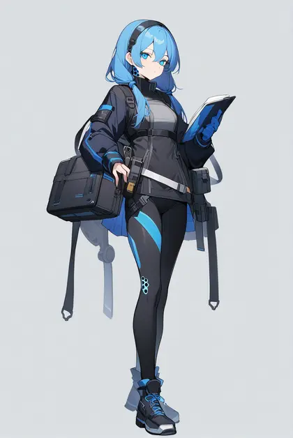 1girl, blue poison (elite ii) (arknights), arknights