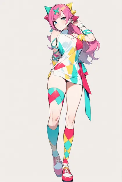 1girl, pinky pop hepburn, the moon studio