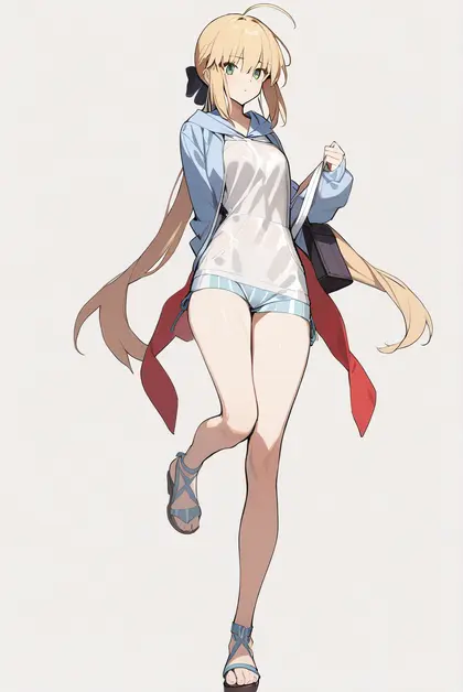 1girl, artoria caster (swimsuit) (fate), fate/grand order