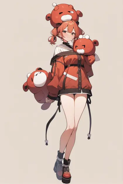 1girl, matsurisu, hololive