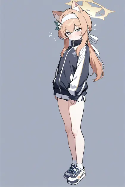 1girl, mari (track) (blue archive), blue archive