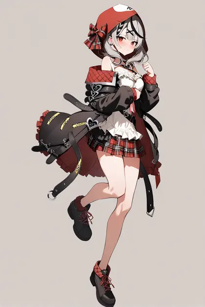 1girl, sakamata chloe (1st costume), hololive