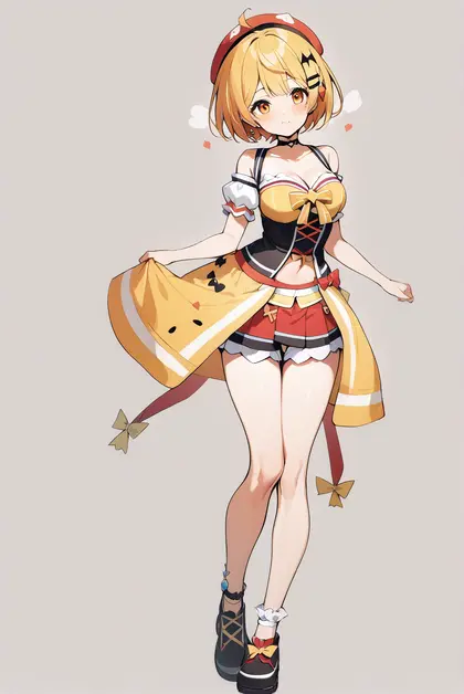 1girl, yozora mel (2nd costume), hololive