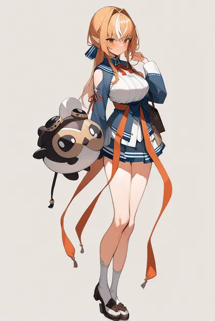 1girl, kintsuba (shiranui flare), hololive