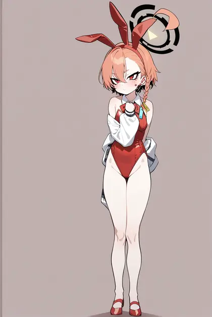 1girl, neru (bunny) (blue archive), blue archive