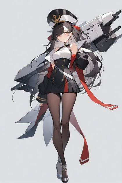 1girl, grim (azur lane), azur lane