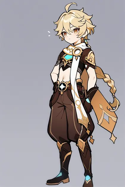 1boy, aether (genshin impact), genshin impact