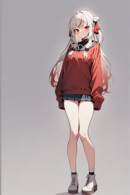 1girl, shiranui (nakiri ayame), hololive