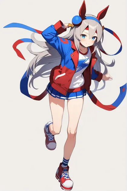 1girl, tamamo cross (umamusume), umamusume