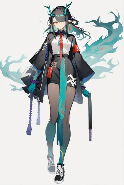 1girl, dusk (arknights), arknights