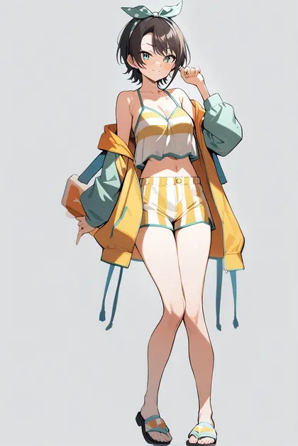 1girl, oozora subaru (hololive summer 2019), hololive