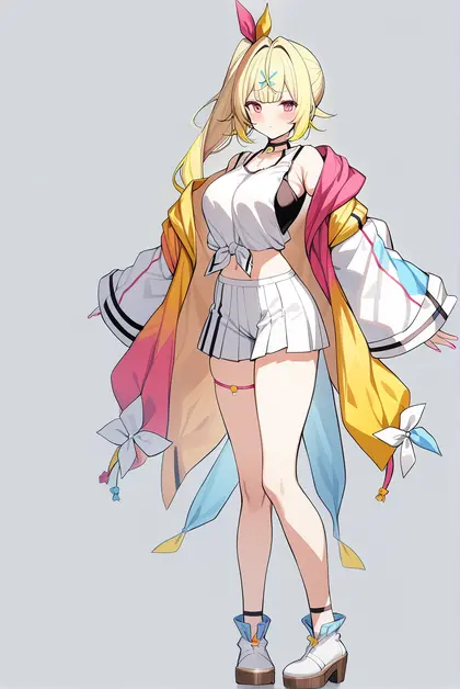 1girl, hoshikawa sara (1st costume), nijisanji