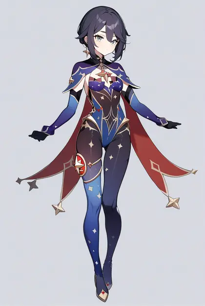 1girl, mona (pact of stars and moon) (genshin impact), genshin impact