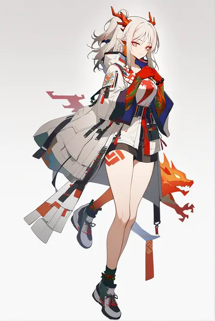 1girl, nian (arknights), arknights