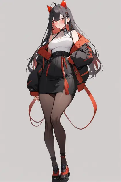 1girl, akuma nihmune, indie virtual youtuber