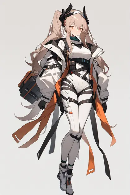 1girl, angelina (distinguished visitor) (arknights), arknights