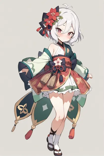 1girl, kokkoro (new year) (princess connect!), princess connect!