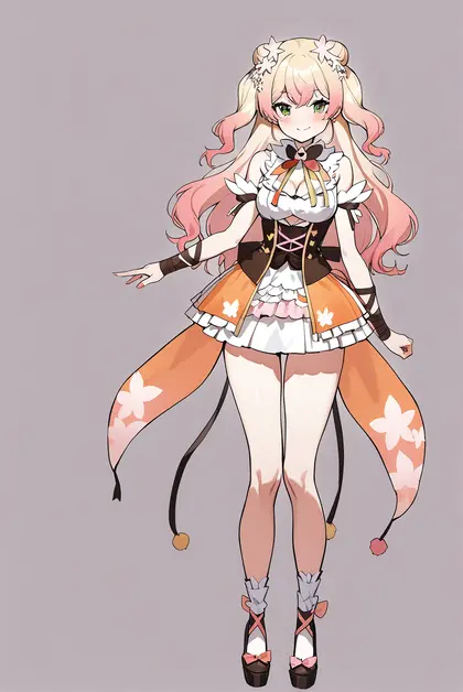 1girl, momosuzu nene (1st costume), hololive