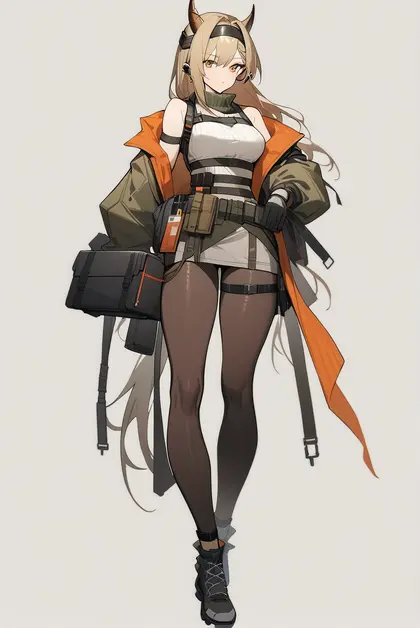 1girl, horn (arknights), arknights