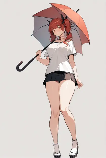 1girl, honolulu (umbrella girl) (azur lane), azur lane