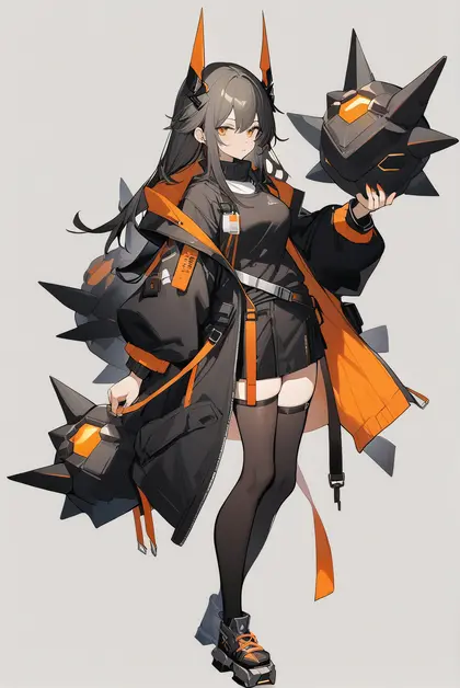 1girl, originium slug (arknights), arknights