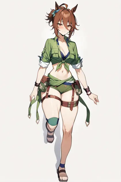 1girl, agnes tachyon (lunatic lab) (umamusume), umamusume