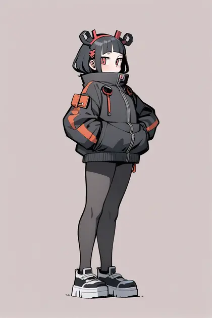 1girl, jitomi monoe, voms