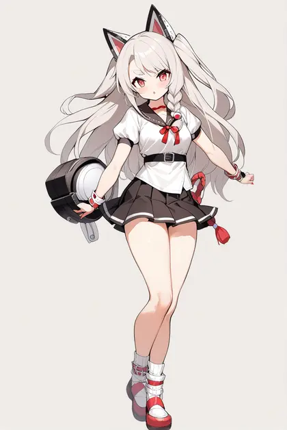 1girl, yuudachi (azur lane), azur lane
