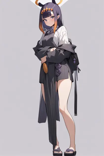 1girl, ao-chan (ninomae ina'nis), hololive