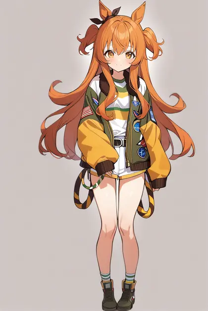 1girl, mayano top gun (umamusume), umamusume